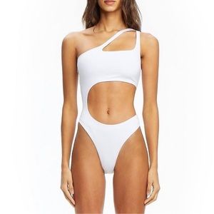 I.AM.GIA SATURN WHITE CUTOUT BODYSUIT